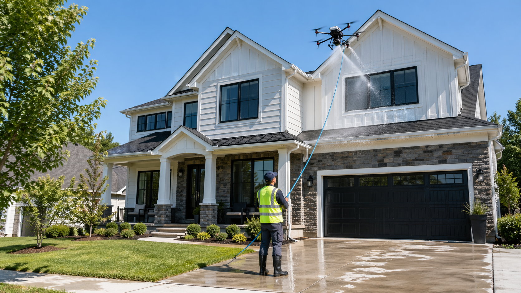 residential dronewash